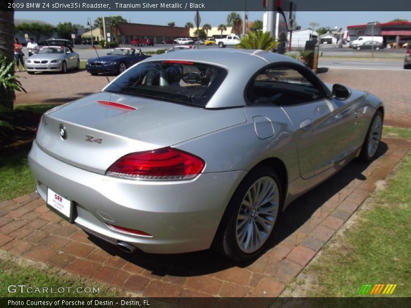 Titanium Silver Metallic / Black 2009 BMW Z4 sDrive35i Roadster