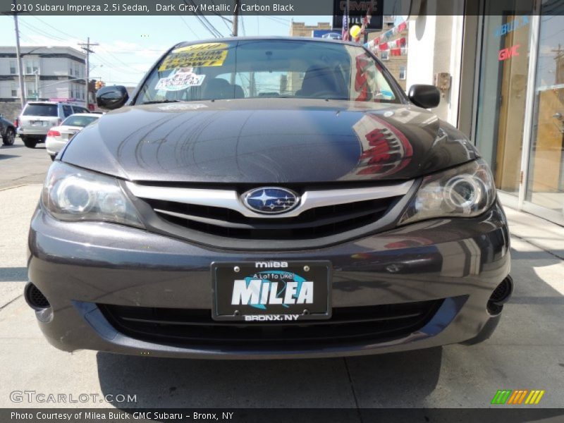 Dark Gray Metallic / Carbon Black 2010 Subaru Impreza 2.5i Sedan