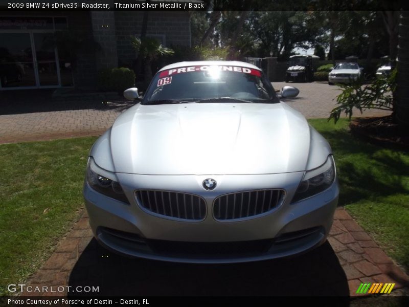 Titanium Silver Metallic / Black 2009 BMW Z4 sDrive35i Roadster