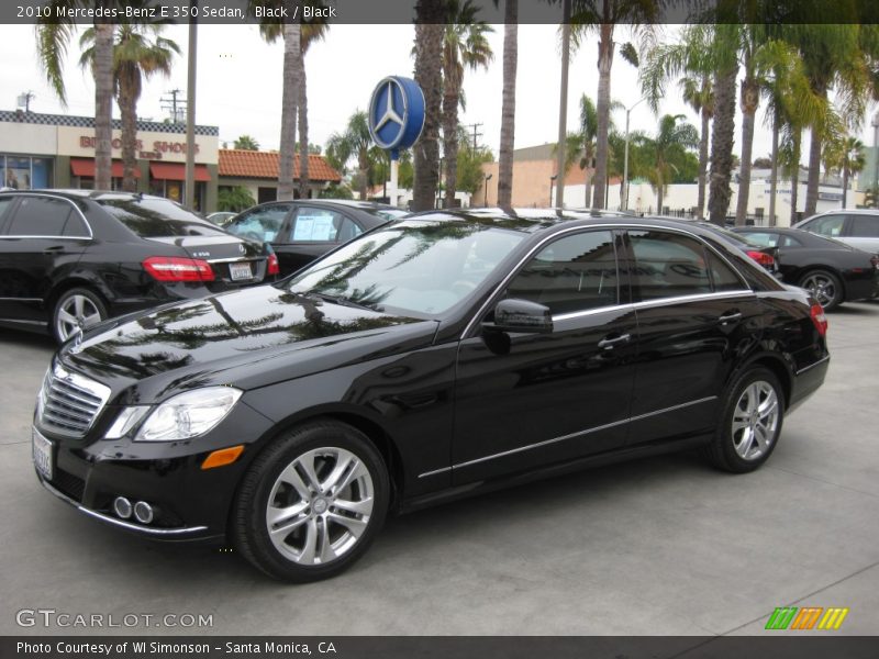 Black / Black 2010 Mercedes-Benz E 350 Sedan