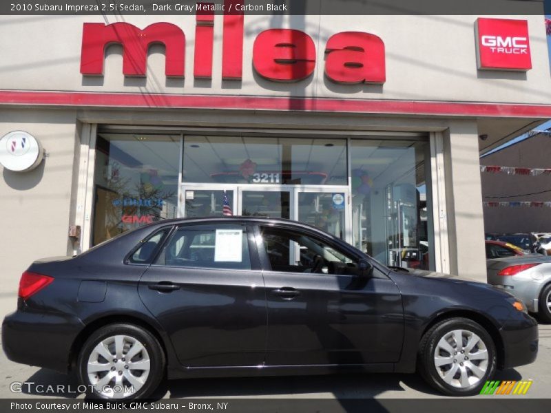 Dark Gray Metallic / Carbon Black 2010 Subaru Impreza 2.5i Sedan