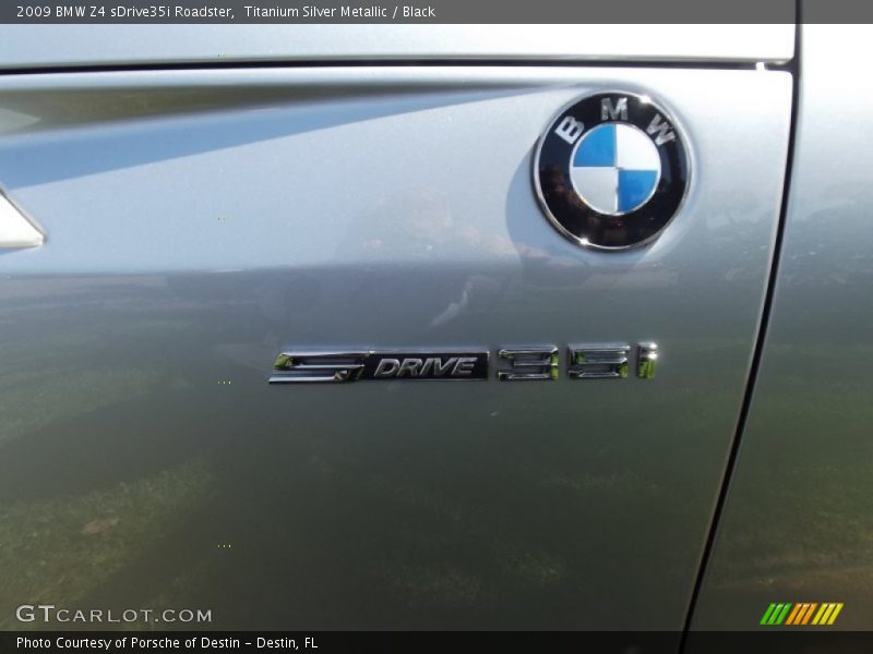 Titanium Silver Metallic / Black 2009 BMW Z4 sDrive35i Roadster
