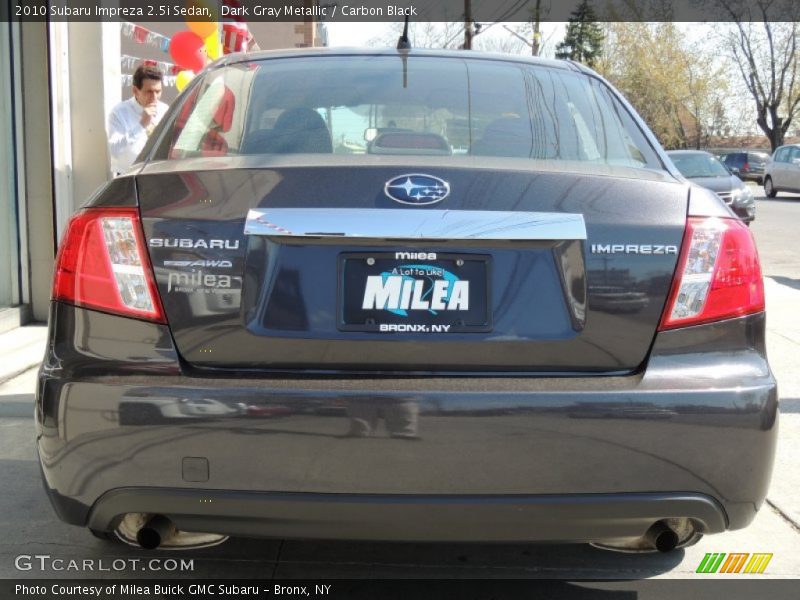 Dark Gray Metallic / Carbon Black 2010 Subaru Impreza 2.5i Sedan