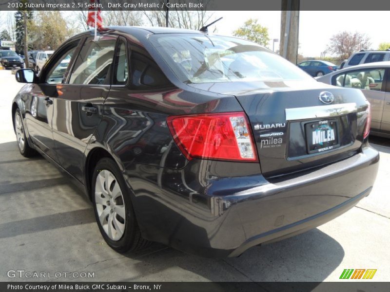 Dark Gray Metallic / Carbon Black 2010 Subaru Impreza 2.5i Sedan