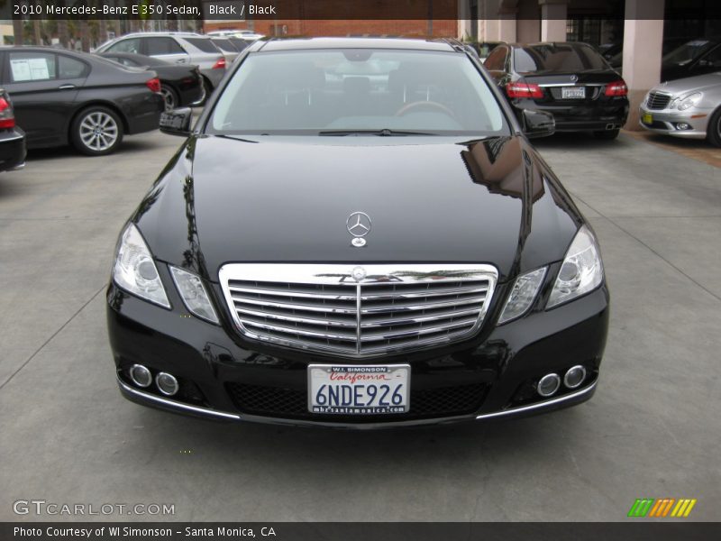 Black / Black 2010 Mercedes-Benz E 350 Sedan