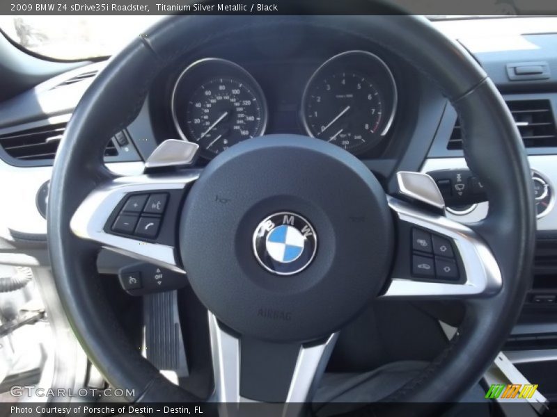 Titanium Silver Metallic / Black 2009 BMW Z4 sDrive35i Roadster