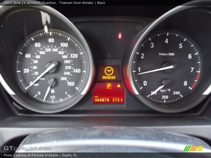 Titanium Silver Metallic / Black 2009 BMW Z4 sDrive35i Roadster