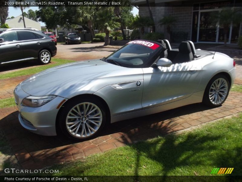 Titanium Silver Metallic / Black 2009 BMW Z4 sDrive35i Roadster