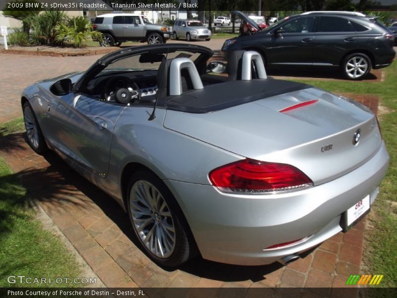 Titanium Silver Metallic / Black 2009 BMW Z4 sDrive35i Roadster