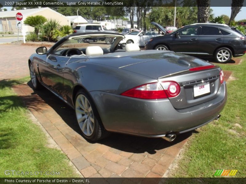 Lunar Grey Metallic / Ivory/Slate 2007 Jaguar XK XK8 Convertible