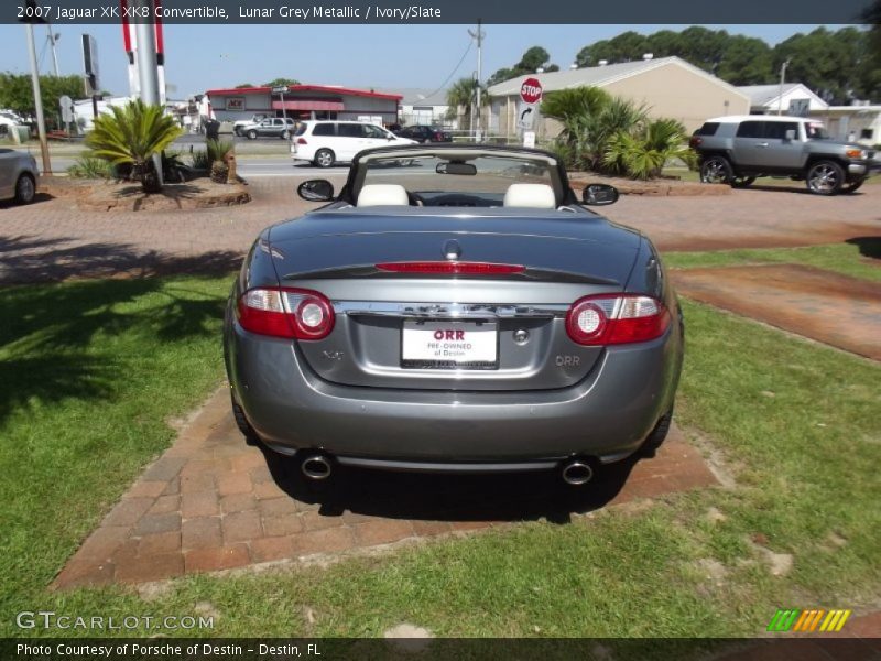 Lunar Grey Metallic / Ivory/Slate 2007 Jaguar XK XK8 Convertible