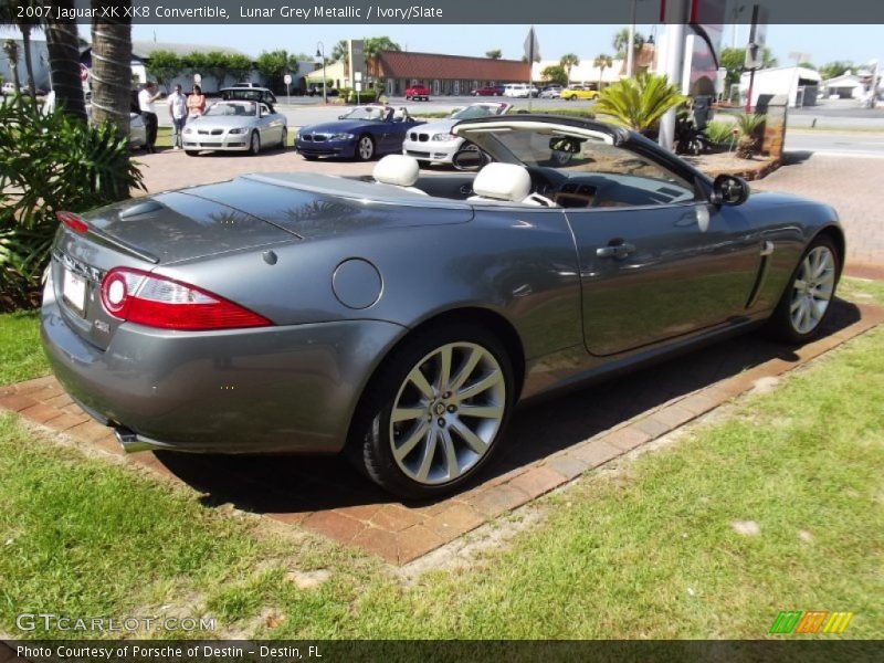 Lunar Grey Metallic / Ivory/Slate 2007 Jaguar XK XK8 Convertible