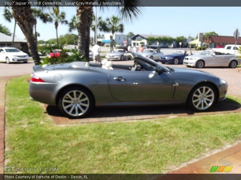Lunar Grey Metallic / Ivory/Slate 2007 Jaguar XK XK8 Convertible