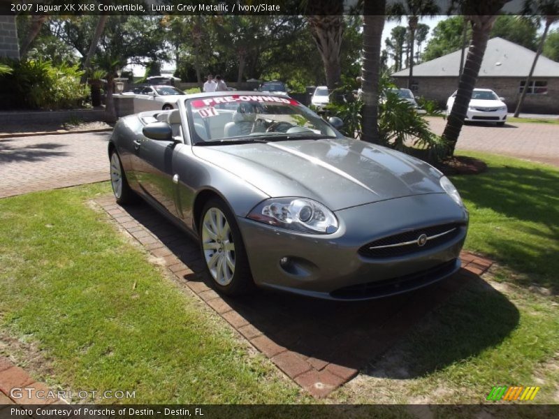 Lunar Grey Metallic / Ivory/Slate 2007 Jaguar XK XK8 Convertible
