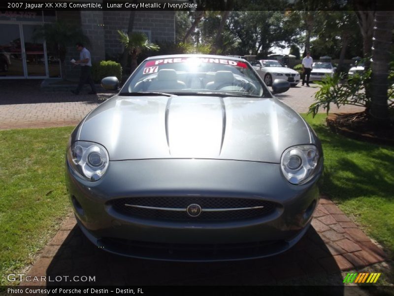 Lunar Grey Metallic / Ivory/Slate 2007 Jaguar XK XK8 Convertible