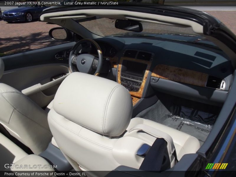 Lunar Grey Metallic / Ivory/Slate 2007 Jaguar XK XK8 Convertible