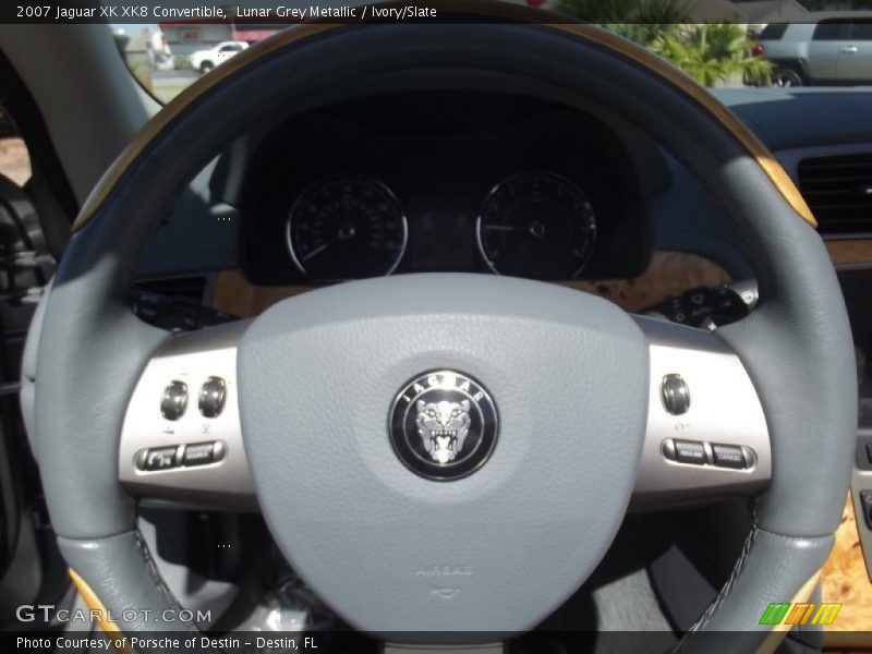 Lunar Grey Metallic / Ivory/Slate 2007 Jaguar XK XK8 Convertible