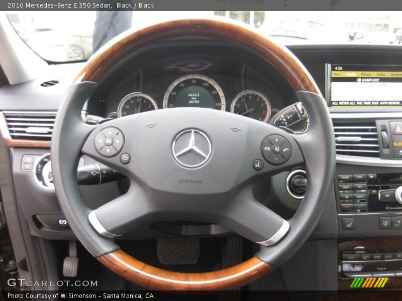 Black / Black 2010 Mercedes-Benz E 350 Sedan