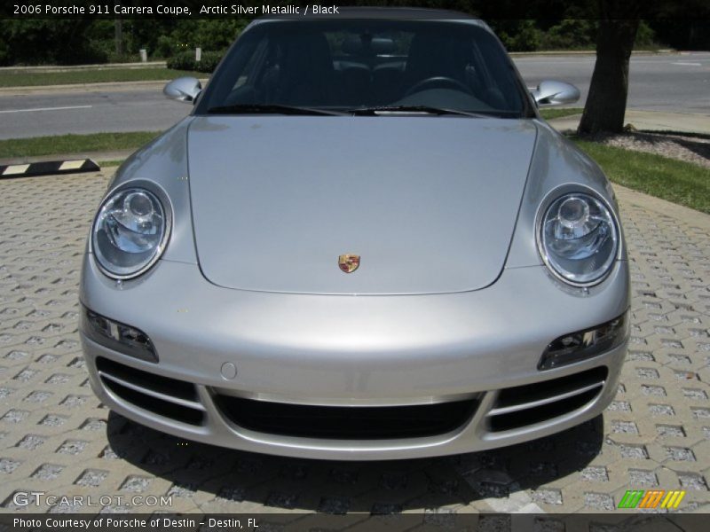 Arctic Silver Metallic / Black 2006 Porsche 911 Carrera Coupe