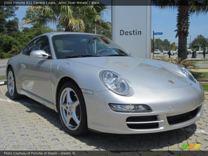 Arctic Silver Metallic / Black 2006 Porsche 911 Carrera Coupe