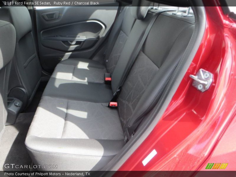 Ruby Red / Charcoal Black 2013 Ford Fiesta SE Sedan
