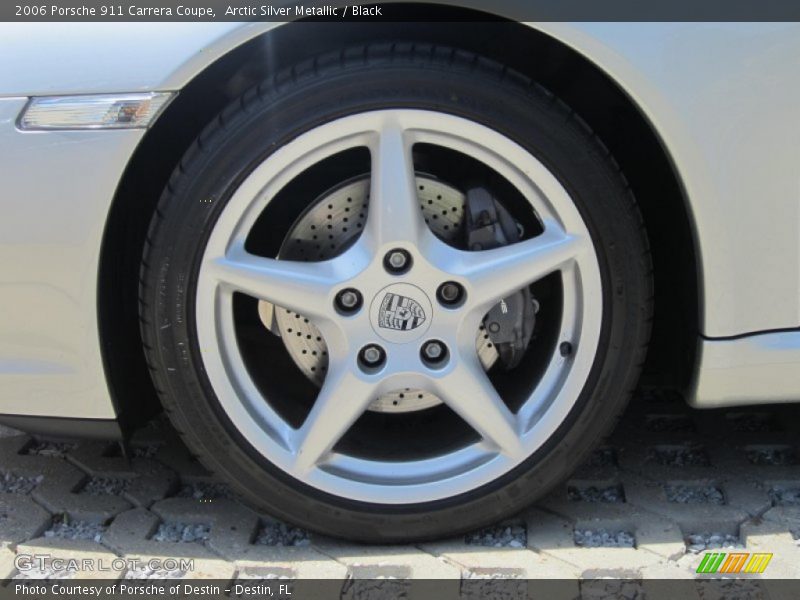 Arctic Silver Metallic / Black 2006 Porsche 911 Carrera Coupe