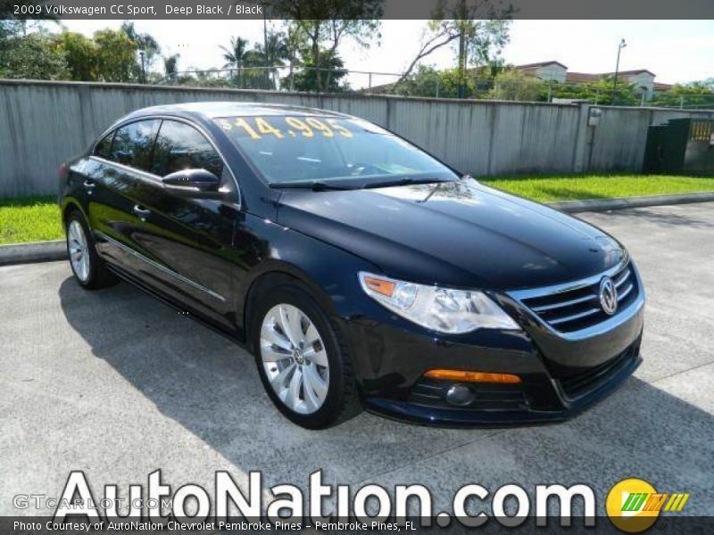 Deep Black / Black 2009 Volkswagen CC Sport