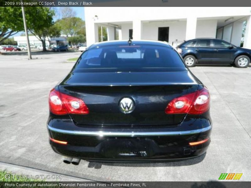 Deep Black / Black 2009 Volkswagen CC Sport