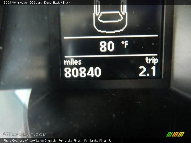 Deep Black / Black 2009 Volkswagen CC Sport