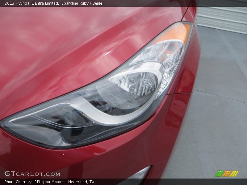Sparkling Ruby / Beige 2013 Hyundai Elantra Limited
