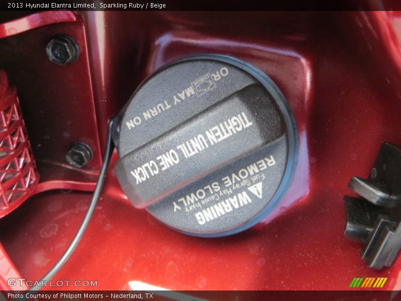 Sparkling Ruby / Beige 2013 Hyundai Elantra Limited