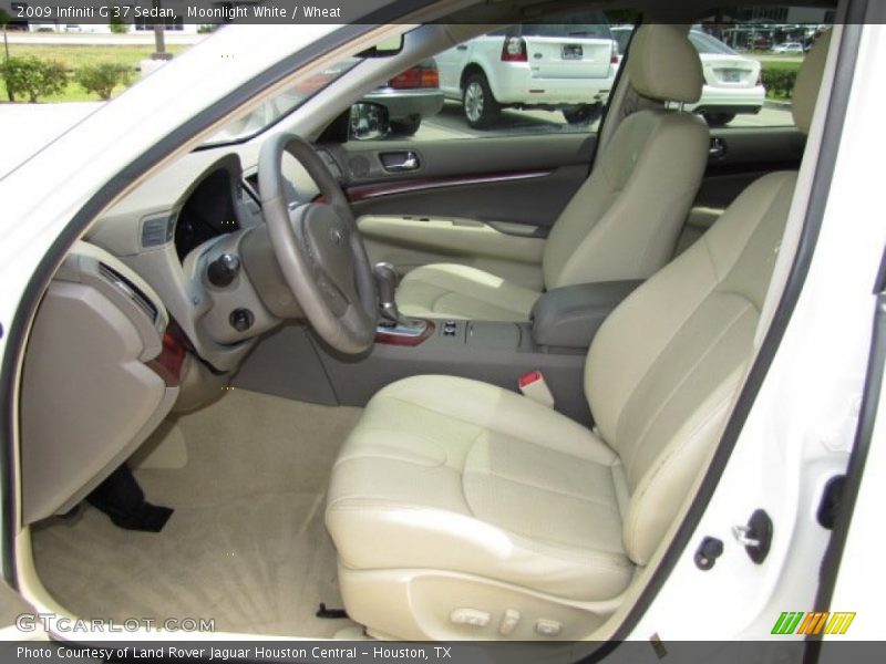  2009 G 37 Sedan Wheat Interior