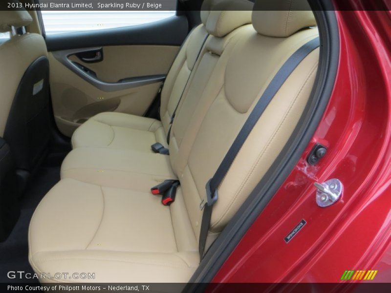Sparkling Ruby / Beige 2013 Hyundai Elantra Limited
