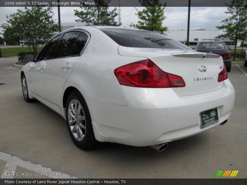 Moonlight White / Wheat 2009 Infiniti G 37 Sedan