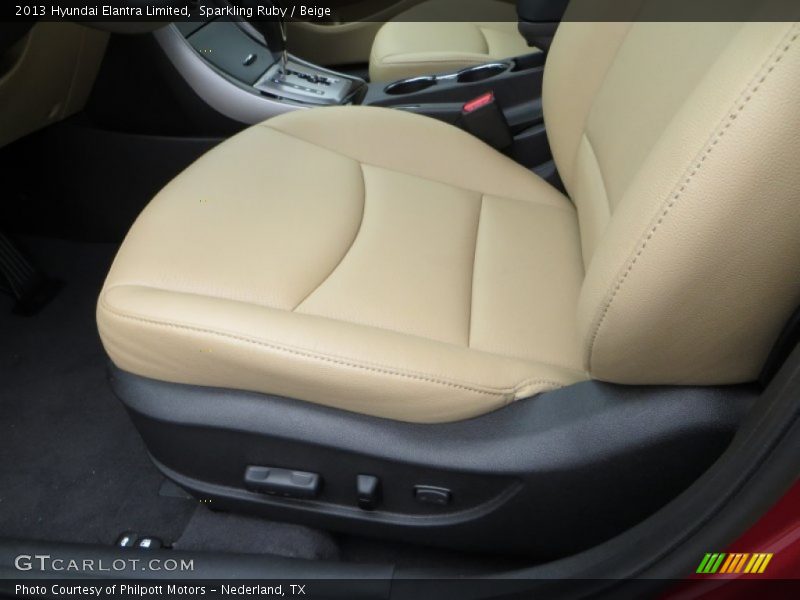 Sparkling Ruby / Beige 2013 Hyundai Elantra Limited
