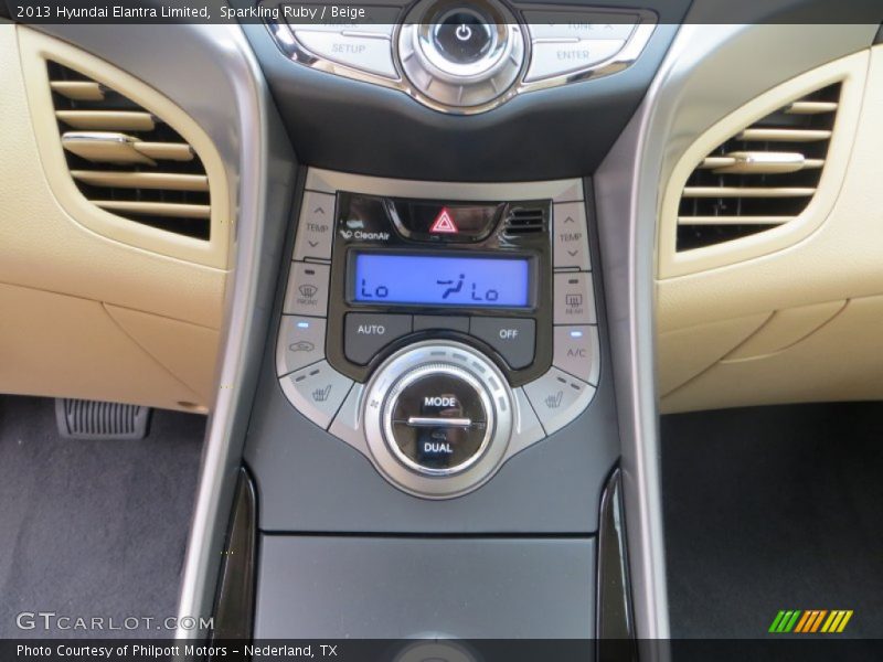 Sparkling Ruby / Beige 2013 Hyundai Elantra Limited