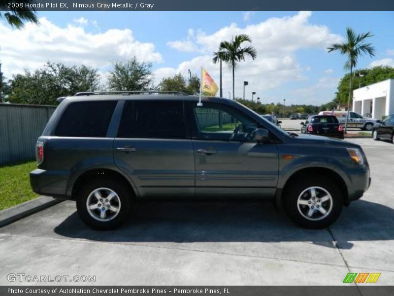 Nimbus Gray Metallic / Gray 2008 Honda Pilot EX