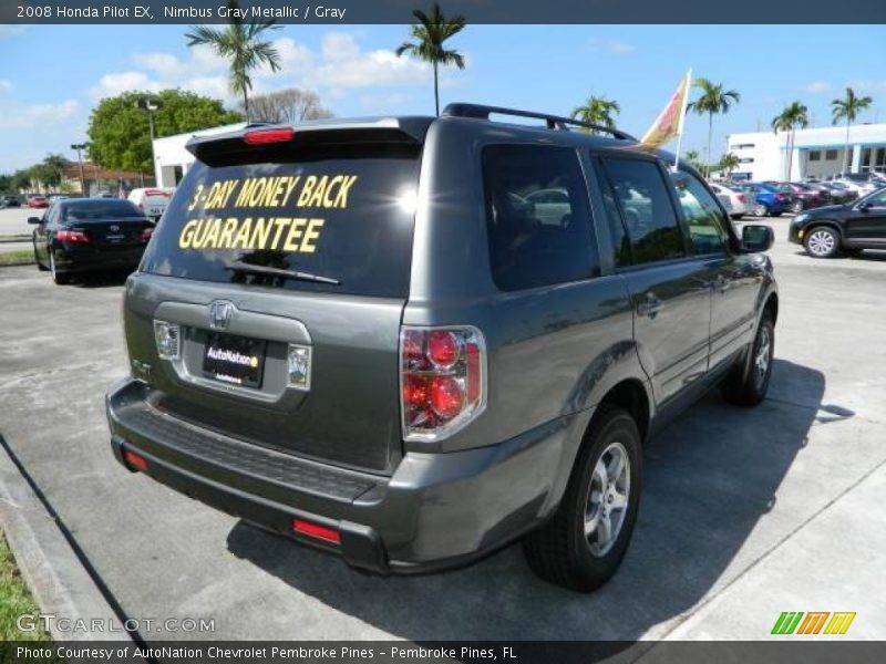 Nimbus Gray Metallic / Gray 2008 Honda Pilot EX