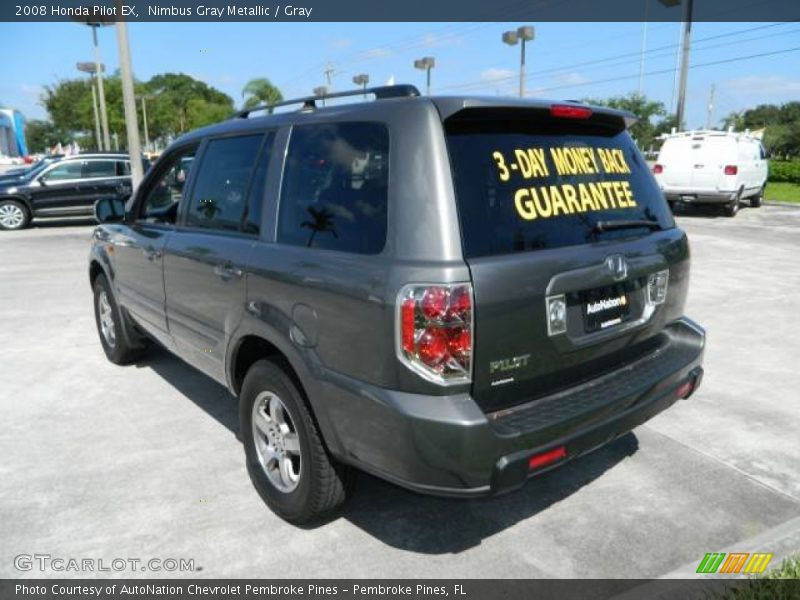Nimbus Gray Metallic / Gray 2008 Honda Pilot EX
