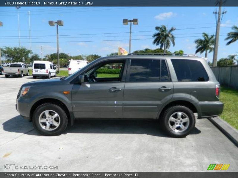 Nimbus Gray Metallic / Gray 2008 Honda Pilot EX