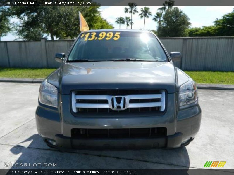 Nimbus Gray Metallic / Gray 2008 Honda Pilot EX