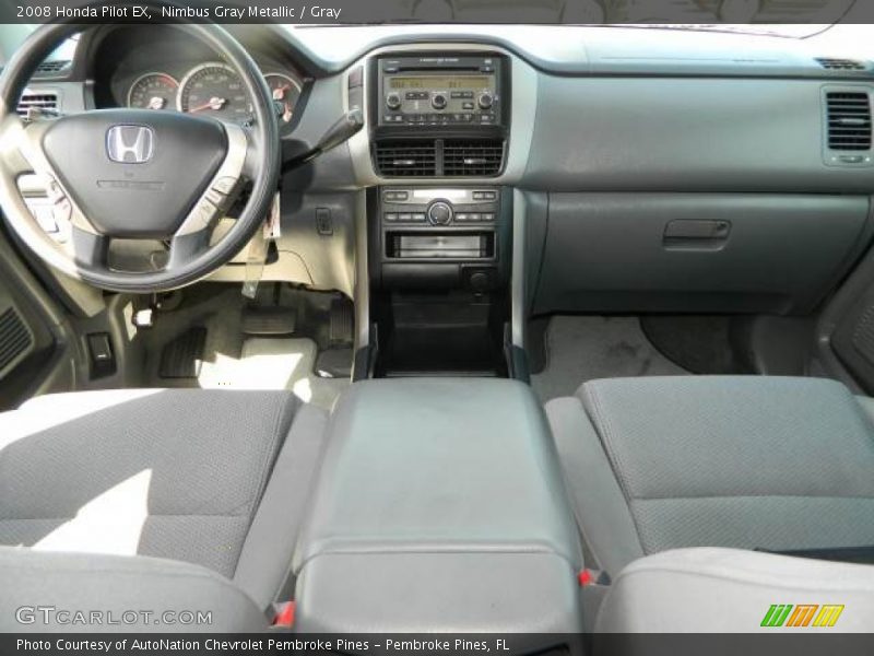 Nimbus Gray Metallic / Gray 2008 Honda Pilot EX