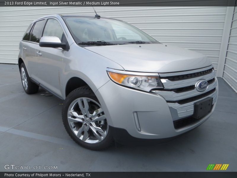 Ingot Silver Metallic / Medium Light Stone 2013 Ford Edge Limited