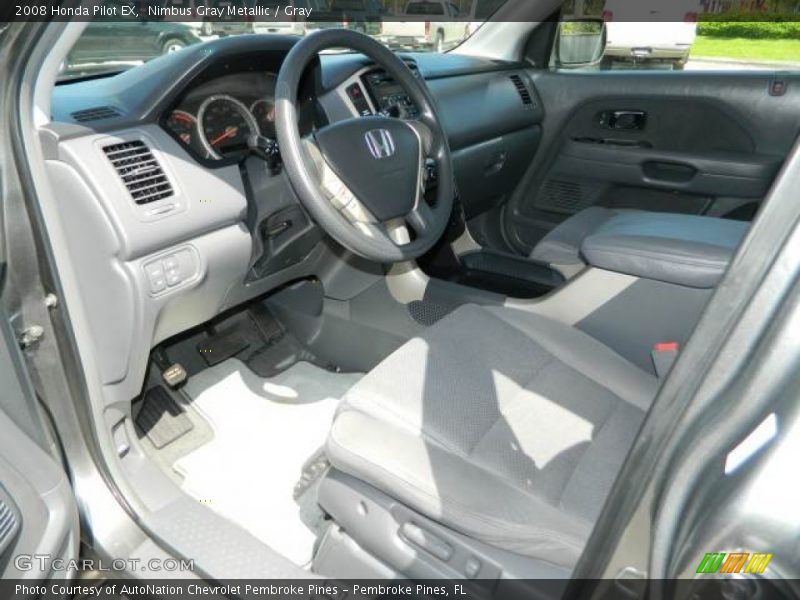 Nimbus Gray Metallic / Gray 2008 Honda Pilot EX