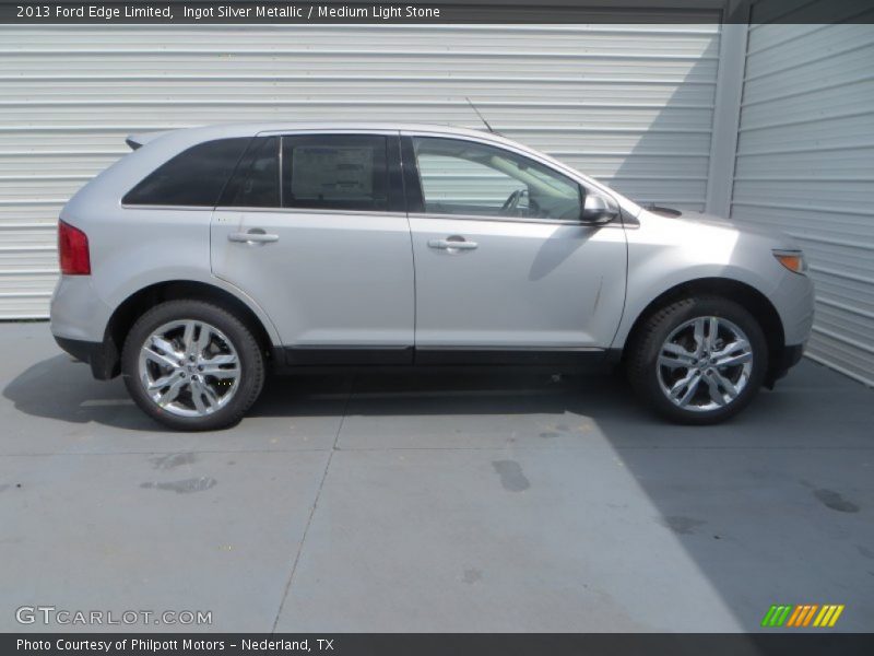 Ingot Silver Metallic / Medium Light Stone 2013 Ford Edge Limited