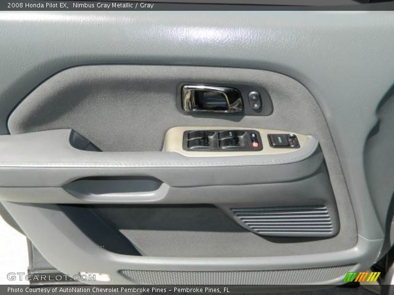 Nimbus Gray Metallic / Gray 2008 Honda Pilot EX