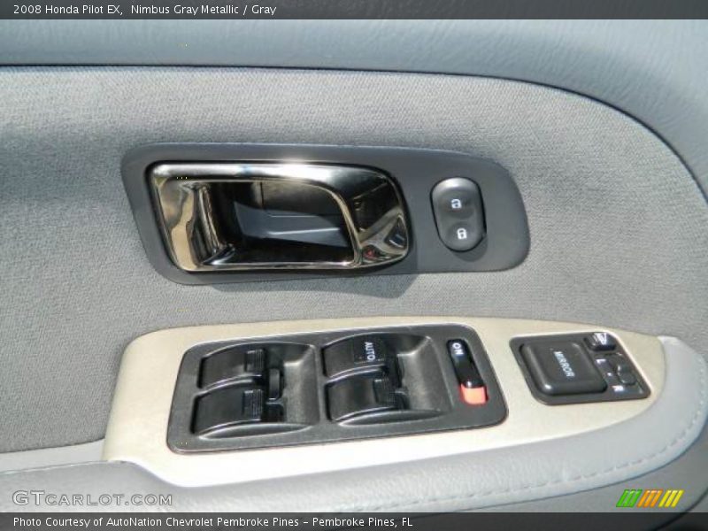 Nimbus Gray Metallic / Gray 2008 Honda Pilot EX