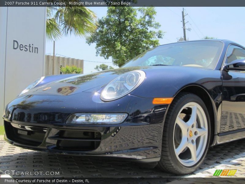Midnight Blue Metallic / Sand Beige 2007 Porsche 911 Carrera Coupe