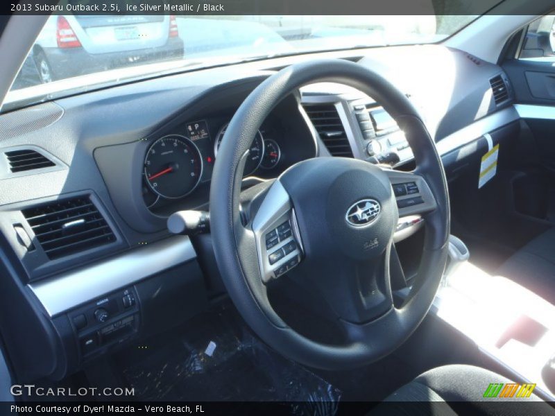 Ice Silver Metallic / Black 2013 Subaru Outback 2.5i