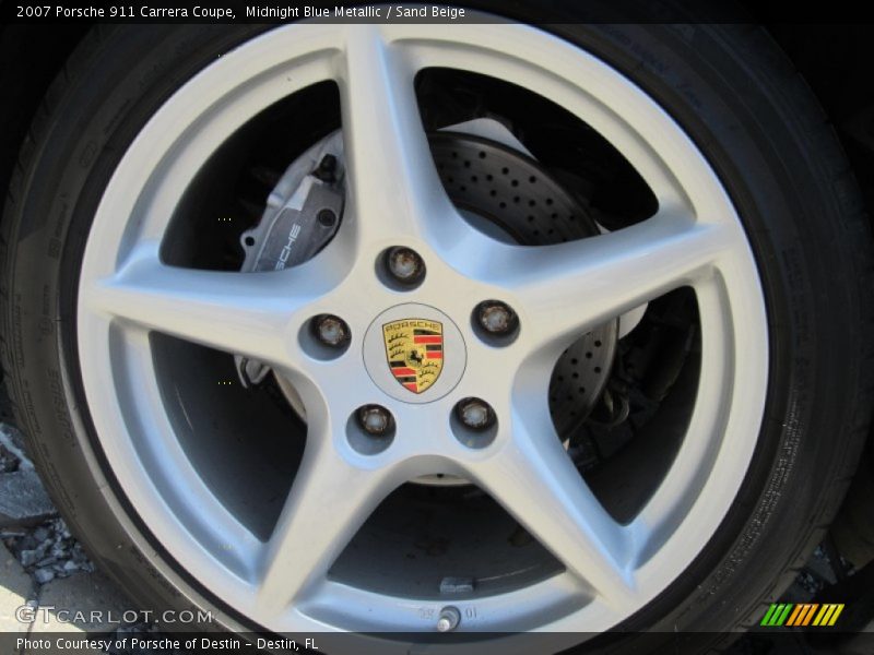 Midnight Blue Metallic / Sand Beige 2007 Porsche 911 Carrera Coupe